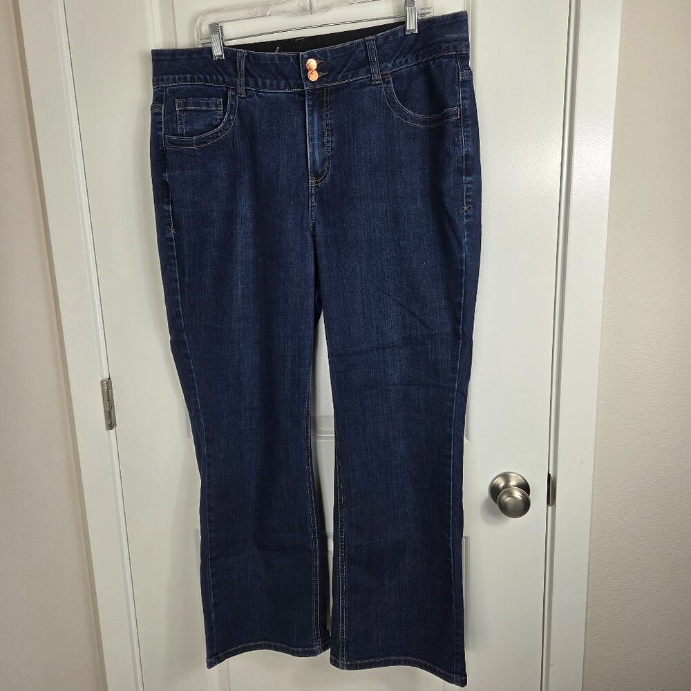 Lane Bryant Dark Wash Straight Leg Jeans